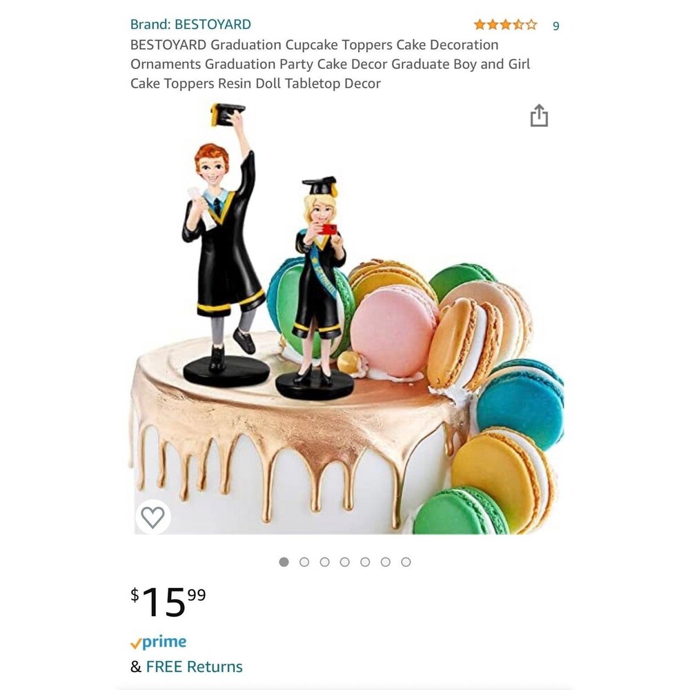 BESTOYARD Graduation Cupcake Toppers Cake Decoration
Ornaments Graduation Party